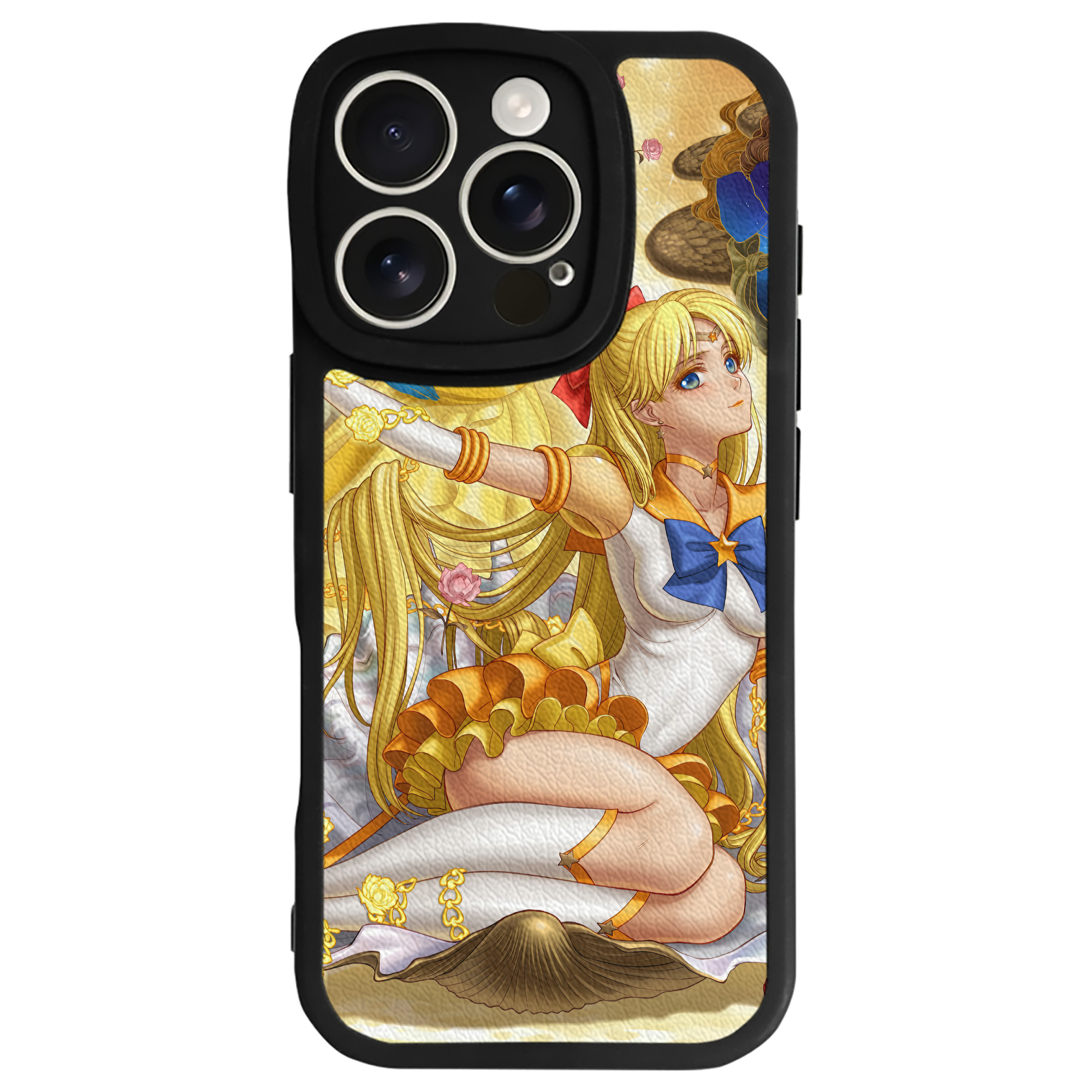 （画像用） 美少女戦士セーラームーン Sailor Moon 【iPhone 16シリーズ対応】シリコンスマホケース（レザー調） 材質：シリコン